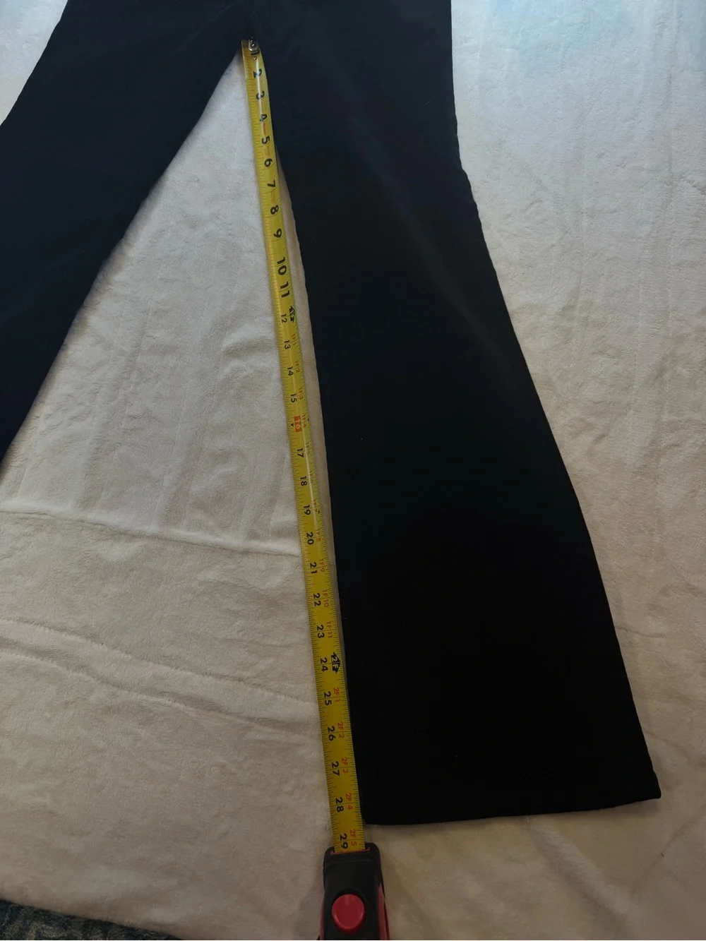 LOFT Petite Slim Flare Pants – Stretch Velvet – Black – Size 24P / 00 – NWT